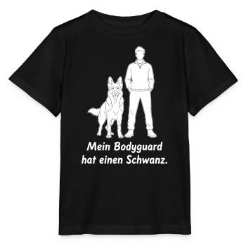 My bodyguard has a cock. - Stanley/Stella MINI CREATOR Kids’ T-Shirt - black - Front - Mikhail (115cm)