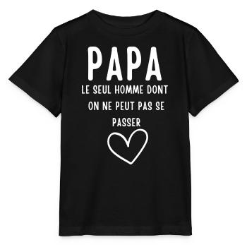 Funny Dad Men's Unique Message T-Shirt - Stanley/Stella MINI CREATOR Kids’ T-Shirt - black - Front - Mikhail (115cm)