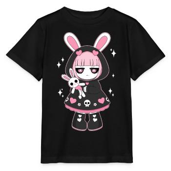 Café d'abord Miséricorde plus tard Anime Girl Cyberpunk - T-shirt bio MINI CREATOR Stanley/Stella Enfant - noir - Devant - Mikhail (115cm)