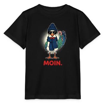 Moin Seagull Seemann Frise orientale Vacances - T-shirt bio MINI CREATOR Stanley/Stella Enfant - noir - Devant - Mikhail (115cm)