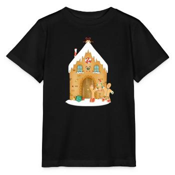 Famille de pain d'épices - T-shirt bio MINI CREATOR Stanley/Stella Enfant - noir - Devant - Mikhail (115cm)