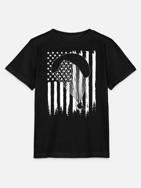 Paragliding Skydive - Stanley/Stella Kinder T-Shirt MINI CREATOR  - Schwarz
