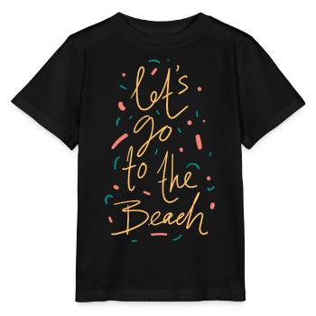 Let's Go To The Beach Shirt - Stanley/Stella Kinder T-Shirt MINI CREATOR  - Schwarz - Vorne - Mikhail (115cm)