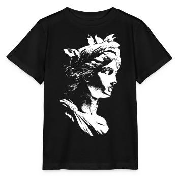 Ancient Greek Goddess – Black & White Art - Stanley/Stella MINI CREATOR Kids’ T-Shirt - black - Front - Mikhail (115cm)