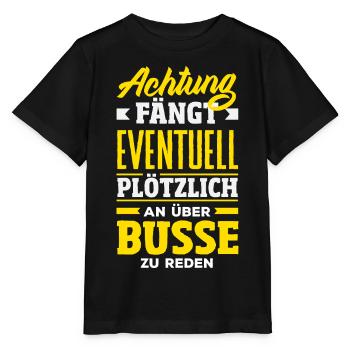 Achtung Über Busse Reden - Stanley/Stella Kinder T-Shirt MINI CREATOR  - Schwarz - Vorne - Mikhail (115cm)