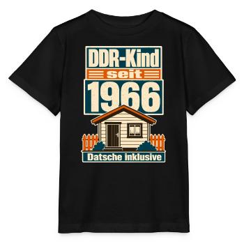 DDR Kind seit 1966, Datsche inklusive Geburtstag - Stanley/Stella MINI CREATOR Kids’ T-Shirt - black - Front - Mikhail (115cm)
