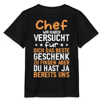 Chef wir haben Versucht das beste Geschenk - Stanley/Stella MINI CREATOR Kids’ T-Shirt - black - Front - Mikhail (115cm)