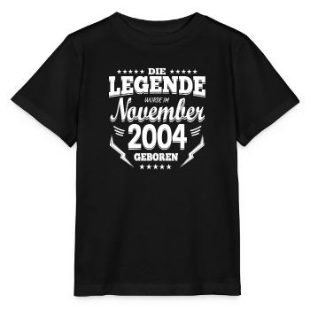 Geschenke zum Geburtstag Volljährig November - Stanley/Stella Kinder T-Shirt MINI CREATOR  - Schwarz - Vorne - Mikhail (115cm)
