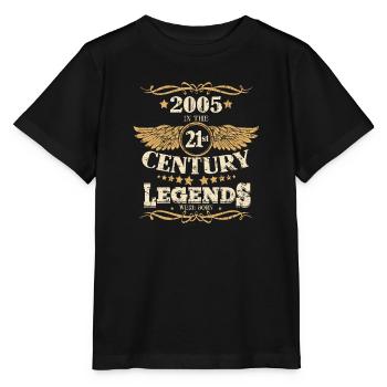 Vintage 2005 Anniversaire Dictons 21ème Siècle - T-shirt bio MINI CREATOR Stanley/Stella Enfant - noir - Devant - Mikhail (115cm)