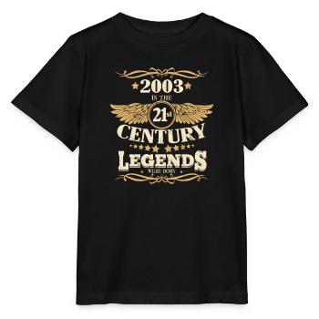 Vintage 2003 Legends ont été construits au 21ème siècle - T-shirt bio MINI CREATOR Stanley/Stella Enfant - noir - Devant - Mikhail (115cm)