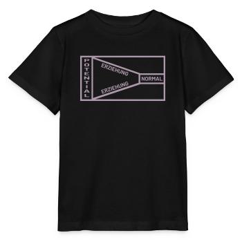 Erziehung Potential Normal Sprüche - Stanley/Stella Kinder T-Shirt MINI CREATOR  - Schwarz - Vorne - Mikhail (115cm)