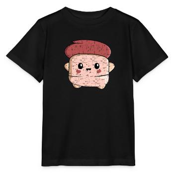 Kawaii Thumb Homme avec Cheveux Roux Design - T-shirt bio MINI CREATOR Stanley/Stella Enfant - noir - Devant - Mikhail (115cm)