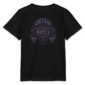 Vintage 1953 Birthday Sayings - Stanley/Stella MINI CREATOR Kids’ T-Shirt - black - Front - Mikhail (115cm)
