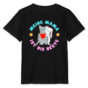 Meine Mama ist die Beste - Stanley/Stella Kinder T-Shirt MINI CREATOR  - Schwarz - Vorne - Mikhail (115cm)