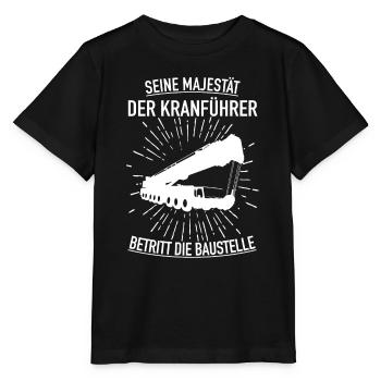 MAJESTÄT KRANFÜHRER - Stanley/Stella Kinder T-Shirt MINI CREATOR  - Schwarz - Vorne - Mikhail (115cm)