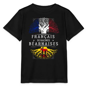 Racines Béarnaises - T-shirt bio MINI CREATOR Stanley/Stella Enfant - noir - Devant - Mikhail (115cm)