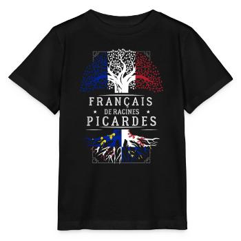 Racines Picardes - T-shirt bio MINI CREATOR Stanley/Stella Enfant - noir - Devant - Mikhail (115cm)