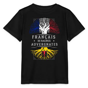 Racines Auvergnates - T-shirt bio MINI CREATOR Stanley/Stella Enfant - noir - Devant - Mikhail (115cm)