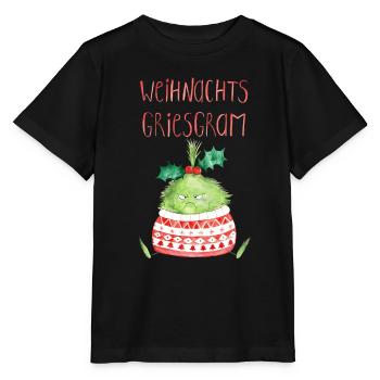 Weihnachts Griesgram - Stanley/Stella Kinder T-Shirt MINI CREATOR  - Schwarz - Vorne - Mikhail (115cm)