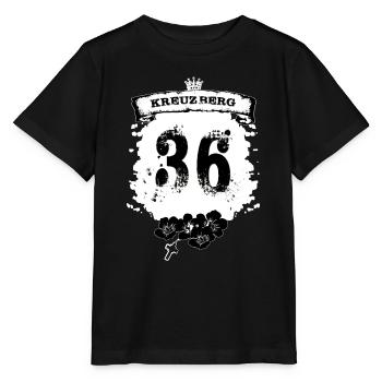 Kreuzberg Berlin - T-shirt bio MINI CREATOR Stanley/Stella Enfant - noir - Devant - Mikhail (115cm)