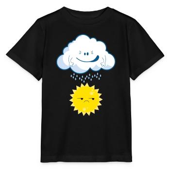 Clouds raining on the sun fun t-shirt - Stanley/Stella MINI CREATOR Kids’ T-Shirt - black - Front - Mikhail (115cm)