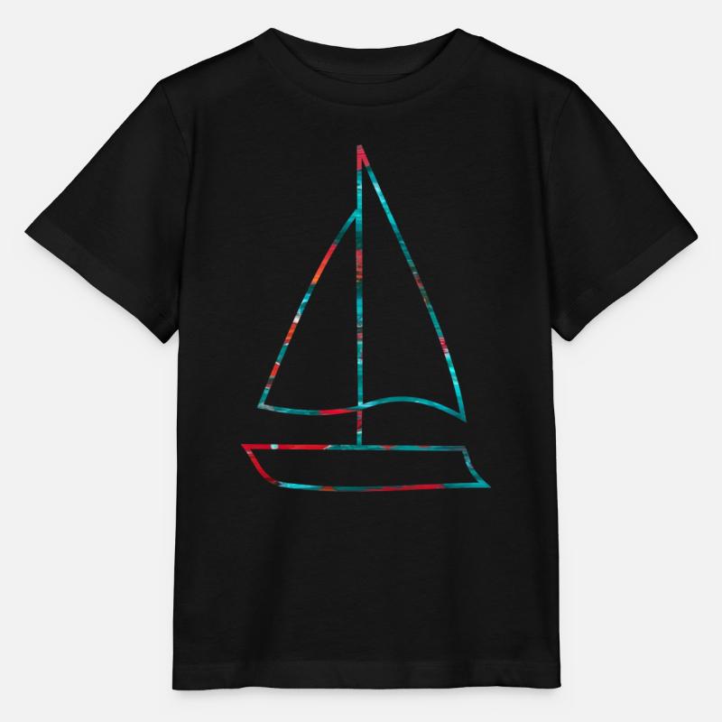 Bateau Voilier - T-shirt bio MINI CREATOR Stanley/Stella Enfant - noir
