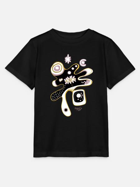 Abstrakt - Wandel der Zeit - Stanley/Stella Kinder T-Shirt MINI CREATOR  - Schwarz