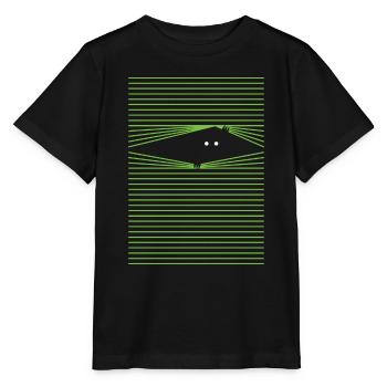 rouleau d’ombre - T-shirt bio MINI CREATOR Stanley/Stella Enfant - noir - Devant - Mikhail (115cm)