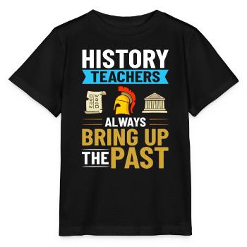 History Teacher Lesson Professor Historian - Stanley/Stella MINI CREATOR Kids’ T-Shirt - black - Front - Mikhail (115cm)
