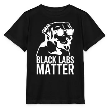 Black Labs Matter - Stanley/Stella Kinder T-Shirt MINI CREATOR  - Schwarz - Vorne - Mikhail (115cm)