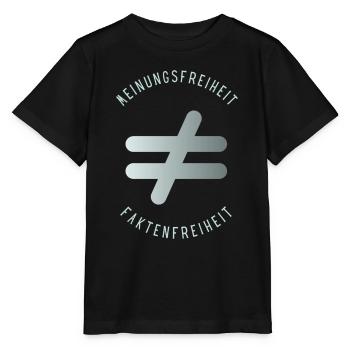 Meinungsfreiheit nicht Faktenfreiheit 4 - Stanley/Stella Kinder T-Shirt MINI CREATOR  - Schwarz - Vorne - Mikhail (115cm)