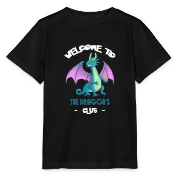 Welcome to the Dragon Club - Stanley/Stella MINI CREATOR Kids’ T-Shirt - black - Front - Mikhail (115cm)