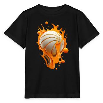 Fusion du basketball - T-shirt bio MINI CREATOR Stanley/Stella Enfant - noir - Devant - Mikhail (115cm)