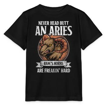 Anniversaire Bélier Superstition Fire - T-shirt bio MINI CREATOR Stanley/Stella Enfant - noir - Devant - Mikhail (115cm)
