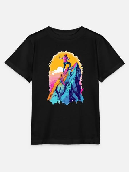 Eric beim Wandern - Stanley/Stella Kinder T-Shirt MINI CREATOR  - Schwarz