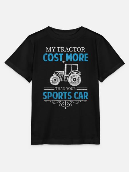 Traktor Anbau Bäuerin - Stanley/Stella Kinder T-Shirt MINI CREATOR  - Schwarz