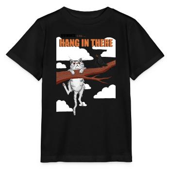 Hang in there 04 - Stanley/Stella Kinder T-Shirt MINI CREATOR  - Schwarz - Vorne - Mikhail (115cm)