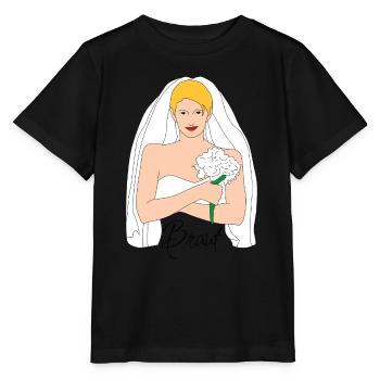 braut blond 1 - Stanley/Stella Kinder T-Shirt MINI CREATOR  - Schwarz - Vorne - Mikhail (115cm)