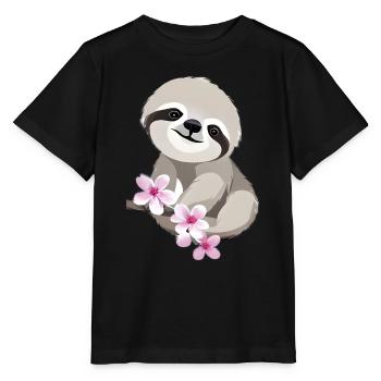 Sloth Sloth Drawing Fatigue Sloths - Stanley/Stella MINI CREATOR Kids’ T-Shirt - black - Front - Mikhail (115cm)