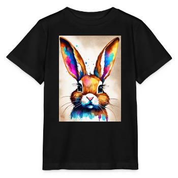 Rabbit - Stanley/Stella Kinder T-Shirt MINI CREATOR  - Schwarz - Vorne - Mikhail (115cm)
