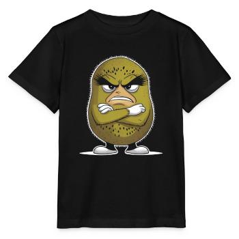 Kiwi - Stanley/Stella Kinder T-Shirt MINI CREATOR  - Schwarz - Vorne - Mikhail (115cm)
