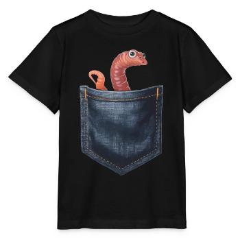 Wurm - Stanley/Stella Kinder T-Shirt MINI CREATOR  - Schwarz - Vorne - Mikhail (115cm)