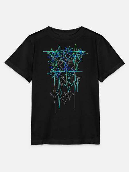 Futurismus Struktur - Stanley/Stella Kinder T-Shirt MINI CREATOR  - Schwarz