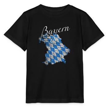 Bayern - Stanley/Stella Kinder T-Shirt MINI CREATOR  - Schwarz - Vorne - Mikhail (115cm)