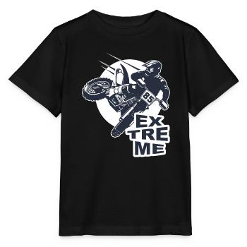 Motocross homme enfant club sport moto motard - T-shirt bio MINI CREATOR Stanley/Stella Enfant - noir - Devant - Mikhail (115cm)