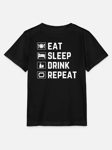 Leckere Milch - Stanley/Stella Kinder T-Shirt MINI CREATOR - Schwarz