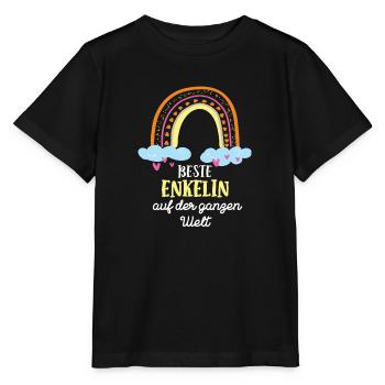 Enkelin Geburtstag Enkeltochter Mädchen Enkelkind - Stanley/Stella Kinder T-Shirt MINI CREATOR  - Schwarz - Vorne - Mikhail (115cm)
