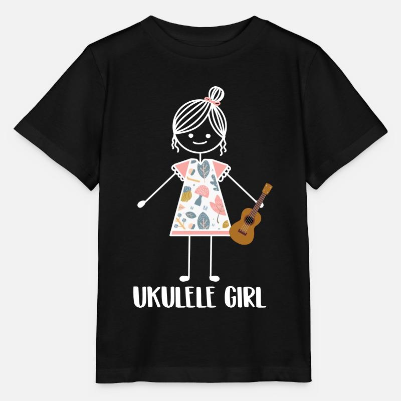 Ukulele - Stanley/Stella Kinder T-Shirt MINI CREATOR - Schwarz