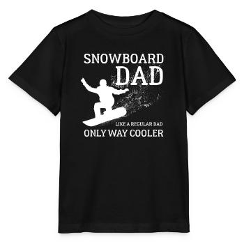 Snowboard Dad, Halfpipe, Wintersport, Skiurlaub - Stanley/Stella Kinder T-Shirt MINI CREATOR  - Schwarz - Vorne - Mikhail (115cm)