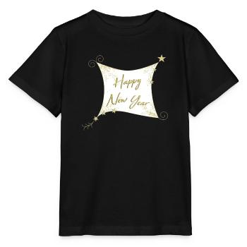 HAPPY NEW YEAR - Stanley/Stella MINI CREATOR Kids’ T-Shirt - black - Front - Mikhail (115cm)